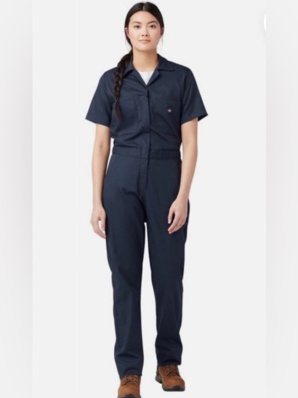 Dickies Women’s Plus Flex Cooling  Short-Sleeve Navy Blue Coveralls Size 3X